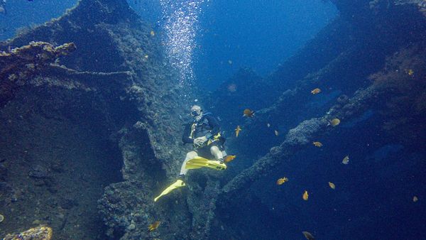 Menikmati Keindahan Bawah Laut Tulamben Bali
