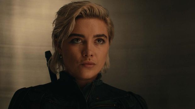 Film Thunderbolts* (2025) Yelena Belova (Florence Pugh) in Marvel Studios' THUNDERBOLTS*. Photo courtesy of Marvel Studios. © 2024 MARVEL.