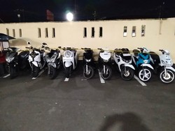 Pria Spesialis Curanmor di Gorontalo Ditangkap, 9 Motor Curian Disita