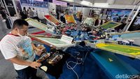 Intip Pameran Industri Tekstil di Kemayoran