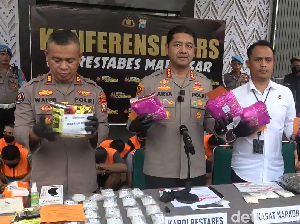 Polrestabes Makassar Gagalkan Peredaran 8 Kg Sabu, 90 Orang Ditangkap