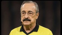 Meme Florentino Perez, bos besar Real Madrid, jadi akan wasit di Santiago Bernabeu dalam misi comeback dan menjungkalkan Arsenal. Foto: dok. Internet/X (Twitter)
