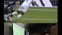 Meme yang ini memprediksi Florentino Perez malah ada di ruang VAR. Foto: dok. Internet/X (Twitter)