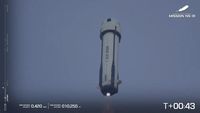 Penampakan Wahana Blue Origin yang Angkut Katy Perry ke Luar Angkasa