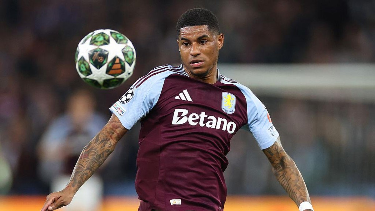 Marcus Rashford belum pasti bertahan di Aston Villa musim depan. Foto: Aston Villa FC via Getty Images/Marc Atkins - AVFC