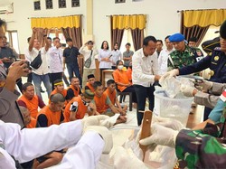 Polres Nunukan Musnahkan 1,6 Kg Sabu, Disaksikan 15 Tersangka