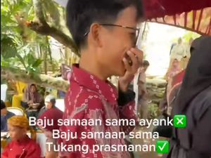 Viral Bikin Ngakak, Pria Kondangan Pakai Baju Sama dengan Petugas Katering Viral Bikin Ngakak, Pria Kondangan Pakai Baju Sama dengan Petugas Katering