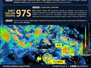 Siklon Tropis Errol Terpantau di Sekitar Laut Timor, Sebabkan Hujan-Gelombang Tinggi Siklon Tropis Errol Terpantau di Sekitar Laut Timor, Sebabkan Hujan-Gelombang Tinggi