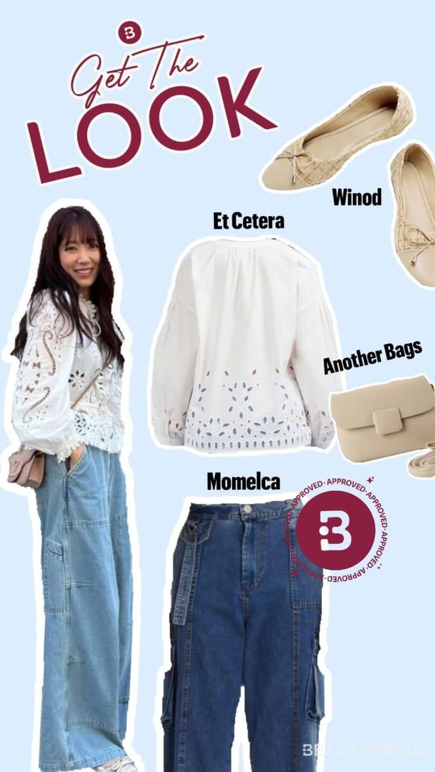 Get The Look: Tampil Stylish dengan Cargo Denim Pants ala Park Shin Hye