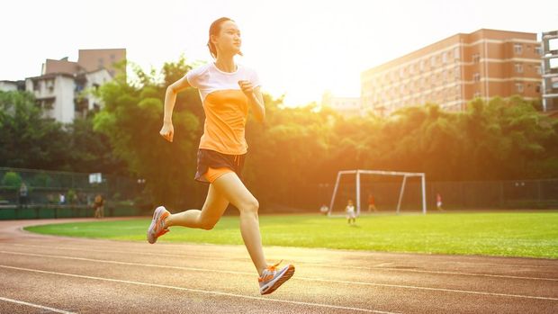 Ilustrasi olahraga lari maraton