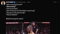 Sebelum laga, Madrid banyak mengatakan ini itu bak siap bangkit. Hasilnya malah tumbang. (Foto: X.com/acdmma)