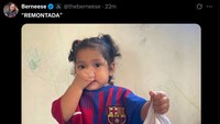 Madrid jadi kena ejek Barcelona nih soal remontada gagalnya. Barcelona pernah melakukan comeback gemilang atau remontada beberapa tahun lalu. (Foto: X.com/theberneese)