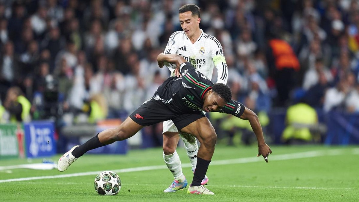 Real Madrid vs Arsenal masih 0-0 di babak pertama. (Foto: Mateo Villalba/Getty Images)