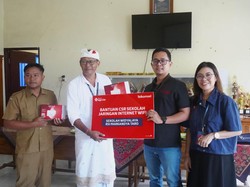 Telkomsel Beri Bantuan Layanan Internet ke Sekolah Widyalaya Rsi Markandya