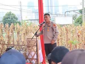 Sukseskan Ketahanan Pangan, Kapolda Metro Panen Jagung di Tanah Abang Sukseskan Ketahanan Pangan, Kapolda Metro Panen Jagung di Tanah Abang