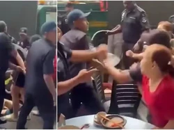 Tak Terima Meja Makannya Disita, Pemilik Warung Bogem Aparat