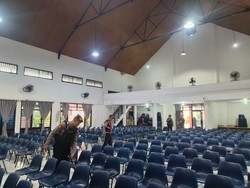 Polisi Sterilisasi dan Amankan Ibadah Jumat Agung di Gereja Kota Blitar