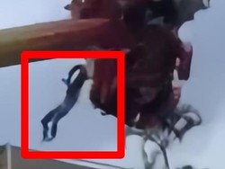 Detik-detik Ngeri Pelajar Terlempar-Terjatuh dari Wahana Jatim Park 1