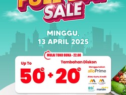 Serbu Transmart Full Day Sale Hari Ini! Diskon Melimpah 50% + 20%