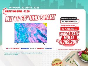 Beli TV LED di Transmart Full Day Sale Hemat Rp 3 Jutaan