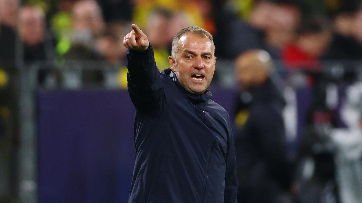 Hansi Flick selalu menang dalam tujuh final yang ia hadapi. Foto: REUTERS/Thilo Schmuelgen