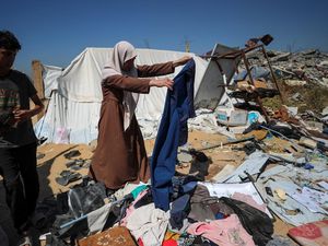 Penampakan Kamp Pengungsi di Jabalia Gaza Hancur Diserang Israel Penampakan Kamp Pengungsi di Jabalia Gaza Hancur Diserang Israel
