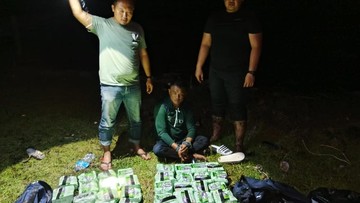 Potret 38 Kg Sabu dan Kurir Pengawal yang Ditangkap Bareskrim