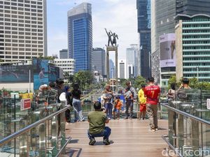 Skydeck Bundaran HI Masih Jadi Spot Foto Favorit Warga, Ini Potretnya