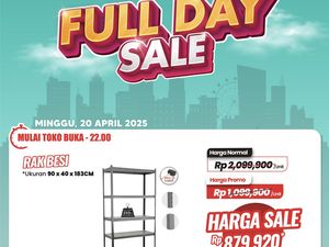 Rak Besi di Transmart Full Day Sale Diskon Gede-gedean