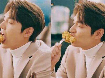 Gaya Keren Lee Min Ho saat Makan Ayam Goreng dan Pizza