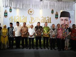 Gubsu Bobby-Gubernur Aceh Mualem Hadiri Halalbihalal Ijeck