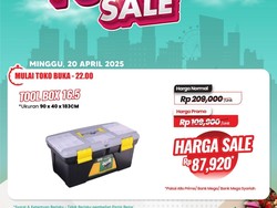 Transmart Full Day Sale Banjir Diskon, Beli Tool Box Cuma Rp 87 Ribuan