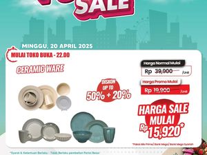 Murah Meriah! Beli Cangkir-Piring Mulai Rp 15 Ribuan di Transmart Full Day Sale