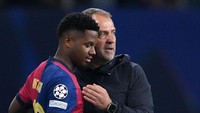 Saat ini, nomor 10 Barcelona masih dipakai Ansu Fati. Penyerang muda Barcelona itu kini flop gara-gara cedera. (Foto: Getty Images/David Ramos)