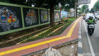 Mural Si Pitung hingga Oren Man Hiasi Pedestrian Pondok Pinang