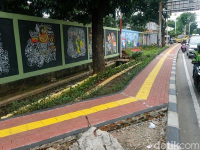 Mural Si Pitung hingga Oren Man Hiasi Pedestrian Pondok Pinang