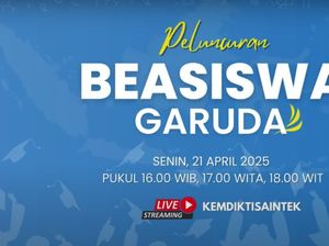 Kemdiktisaintek Luncurkan Beasiswa Garuda buat S1 ke Luar Negeri, Cek Syaratnya! Kemdiktisaintek Luncurkan Beasiswa Garuda buat S1 ke Luar Negeri, Cek Syaratnya!