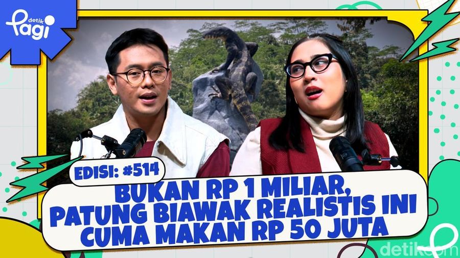 Bukan Rp 1 Miliar, Patung Biawak Realistis Ini Cuma Makan Rp 50 Juta 