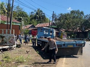 Truk Boks Tabrak Tronton di Jalan Poros Maros-Bone, 1 Orang Tewas Truk Boks Tabrak Tronton di Jalan Poros Maros-Bone, 1 Orang Tewas