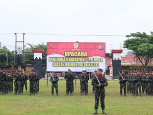 Batalyon C Pelopor Satbrimob Kalsel Resmi Dibentuk, Ini Tugasnya Batalyon C Pelopor Satbrimob Kalsel Resmi Dibentuk, Ini Tugasnya