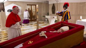Potret Jenazah Paus Fransiskus Saat Ritual Pernyataan Kematian