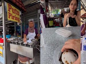 Hebat! Penjual Putu Jago Bahasa Inggris Ini Tuai Pujian