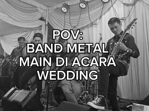 Pernikahan Viral karena Hiburannya Band Metal, Reaksi Tamu Bikin Kaget Pernikahan Viral karena Hiburannya Band Metal, Reaksi Tamu Bikin Kaget