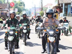 Polisi Bersama TNI Patroli Gabungan untuk Kondusifitas Kota Kediri
