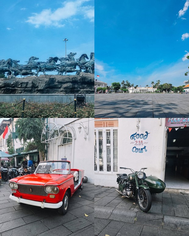 Potret yang diabadikan Kim Hyun Joong di Jakarta