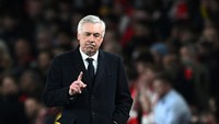 Carlo Ancelotti jadi pelatih Real Madrid pada dua periode, yakni 2013-2015 dengan 119 kali penampilan dan 2021-2024 dengan 231 penampilan (Reuters)