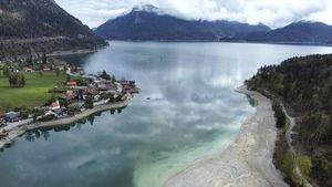 Danau Terindah di Jerman Surut Imbas Kekeringan Parah