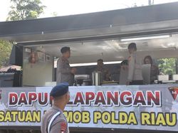 Melihat Kesiapan Dapur Lapangan Brimob Polda Riau Jelang Jambore Karhutla