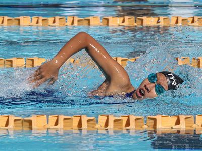 Aksi Atlet Disabilitas di Kejuaraan Renang Jakarta