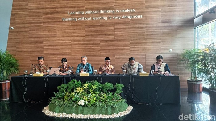 Jumpa pers soal indeks integritas pendidikan nasional 2024. (Dok Fadil/detikcom)